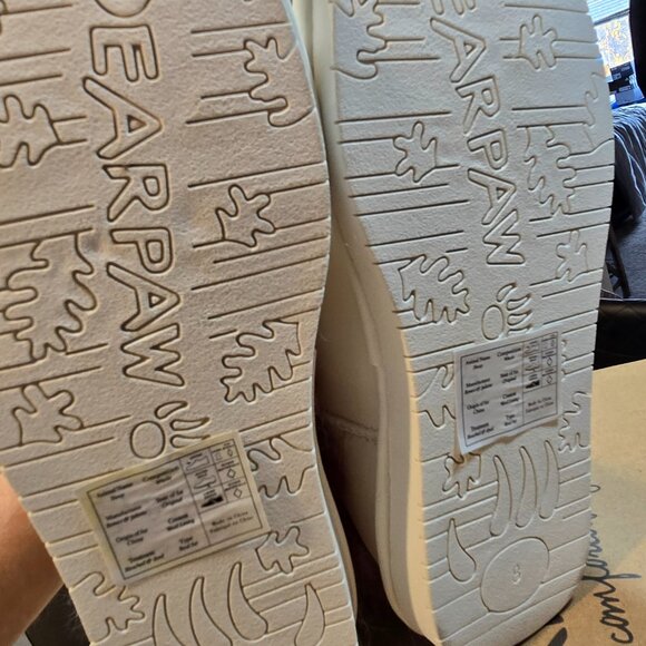 BEARPAW Boo Real Lamb Fur Lined Boots White / Rainbow Women's Size 7 NEW RARE - Picture 12 of 14